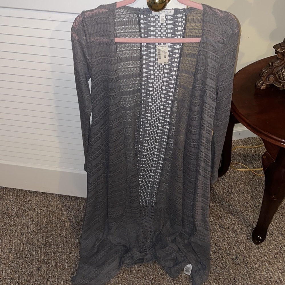 Womens New Aeropostale Grey Cardigan